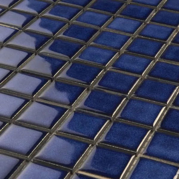 Azulejos De Mosaico Cerámica 25x25x4mm Azul