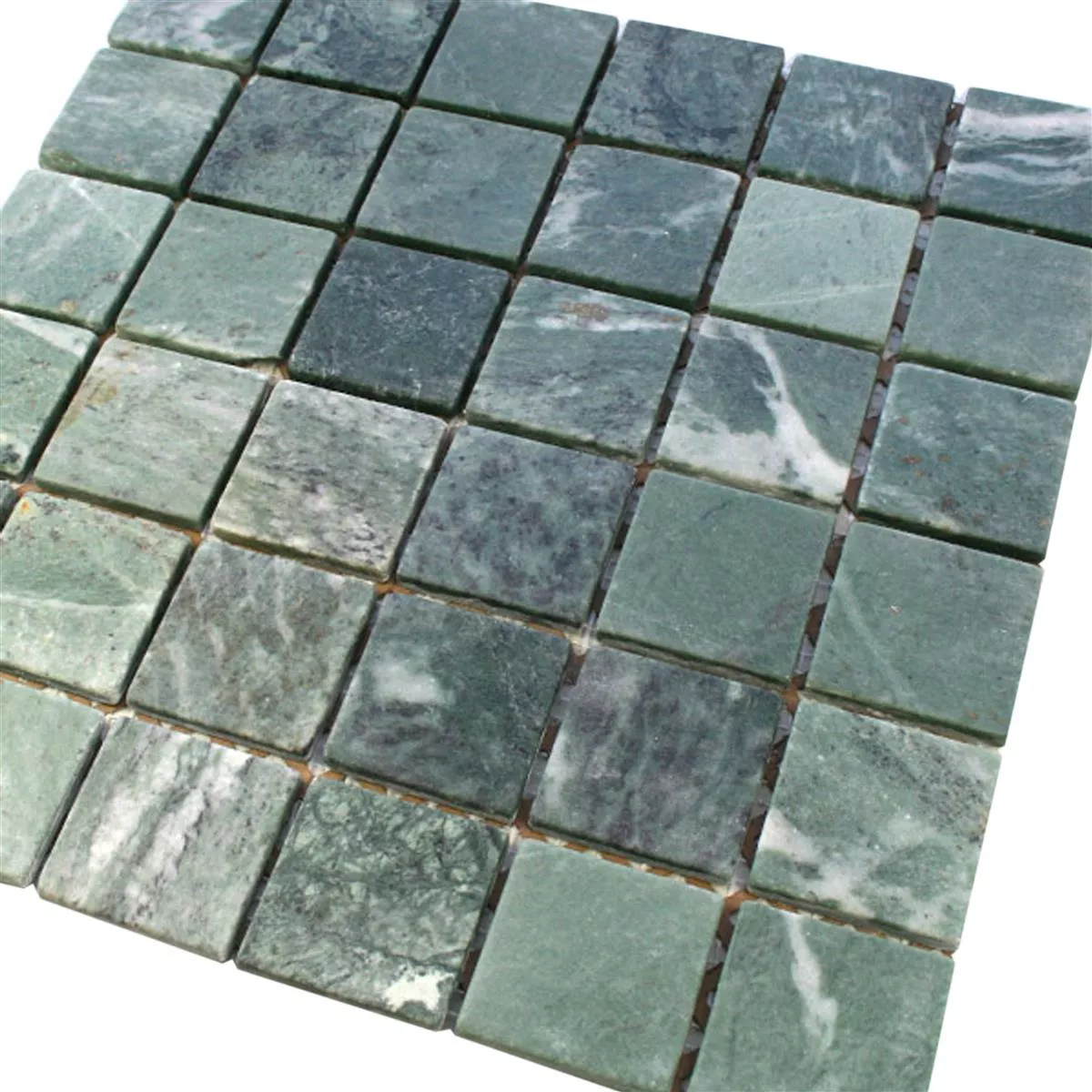 Azulejos de Mosaico Mármol Morbihan Verde 48x48x8mm
