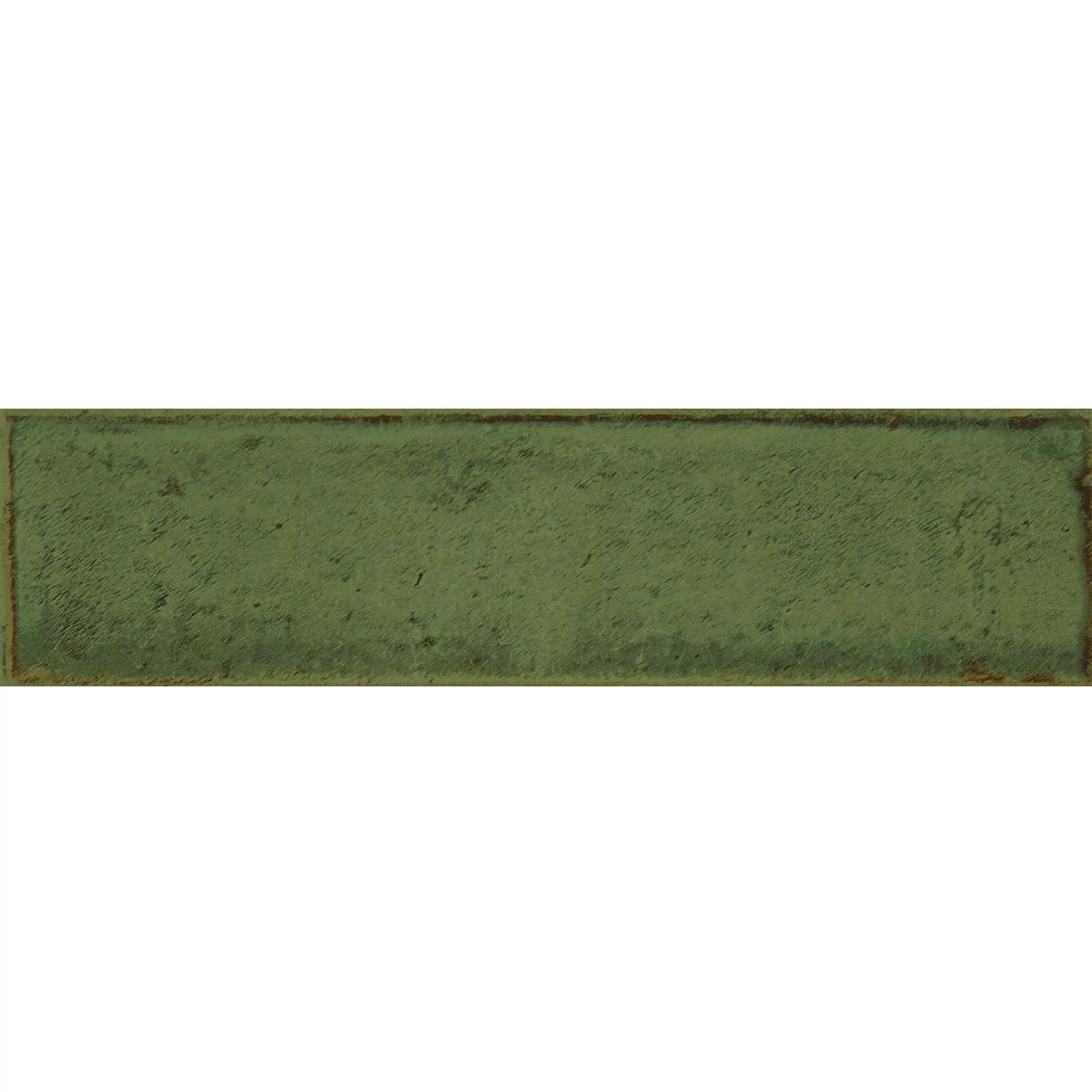 Muestra Revestimientos Maestro Corrugado Brillante Verde Oliva 7,5x30cm