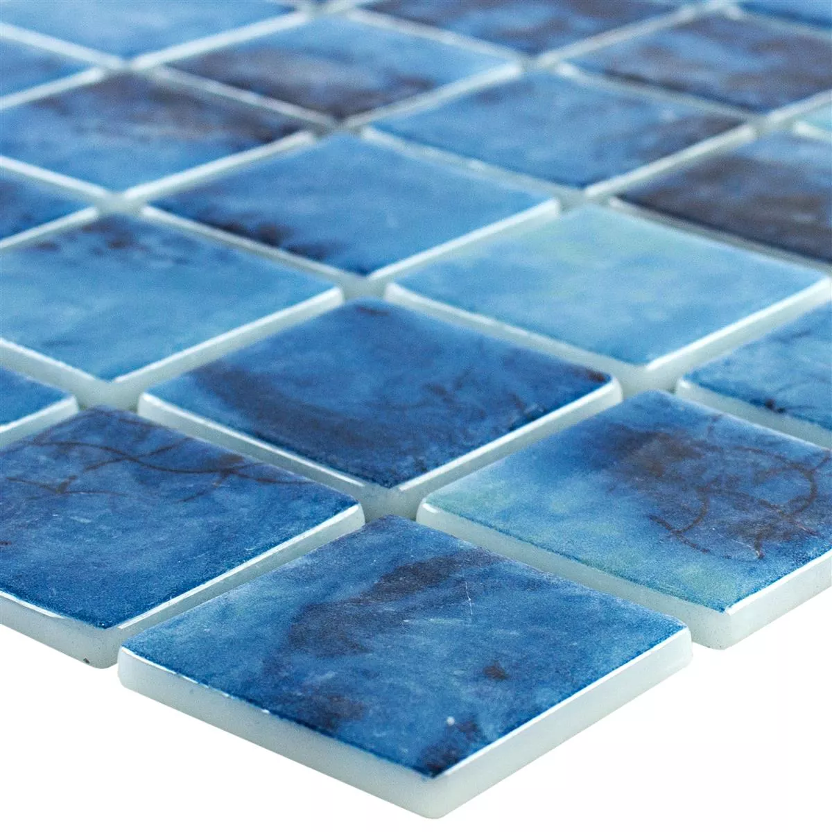 Vidrio Piscina Mosaico Baltic Azul 38x38mm