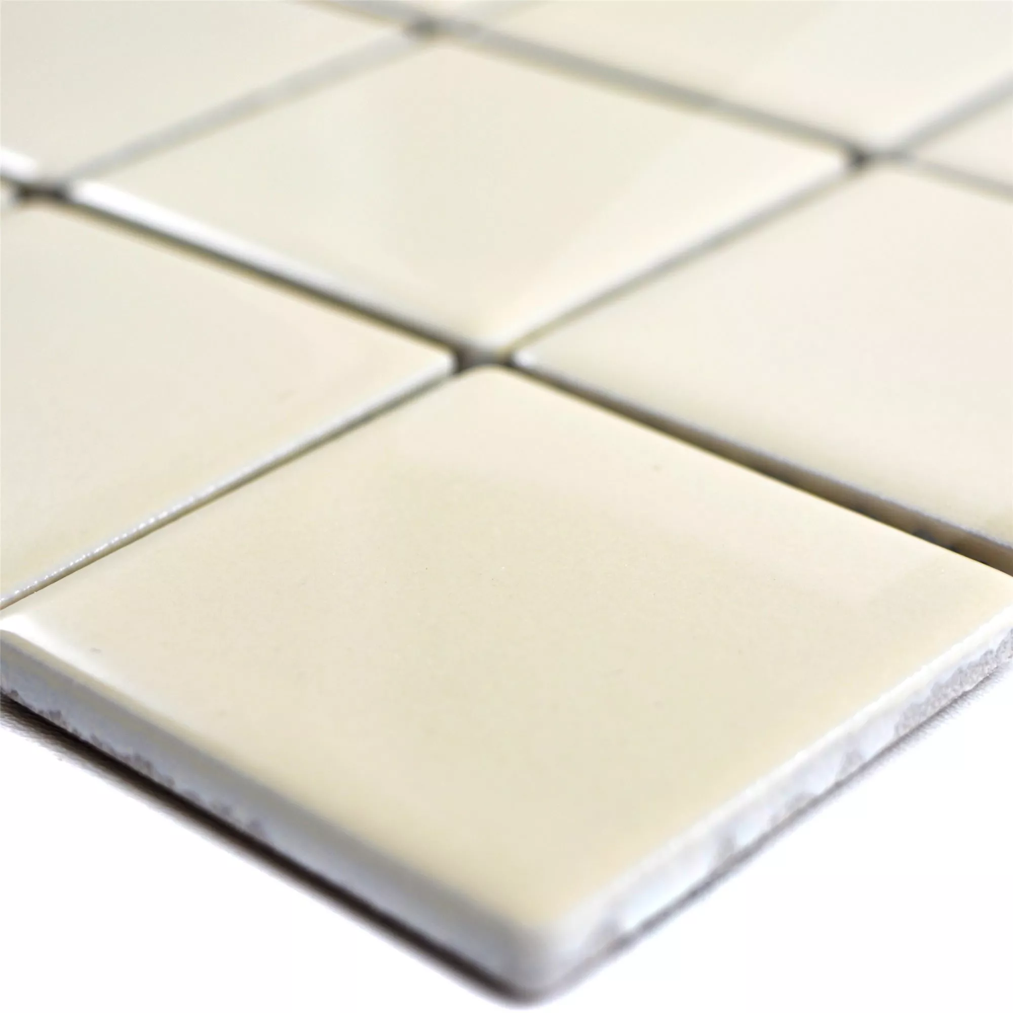 Cerámica Azulejos De Mosaico Adrian Beige Brillante Cuadrado 48 Cerámica Azulejos De Mosaico Adrian Beige Brillante Cuadrado 48