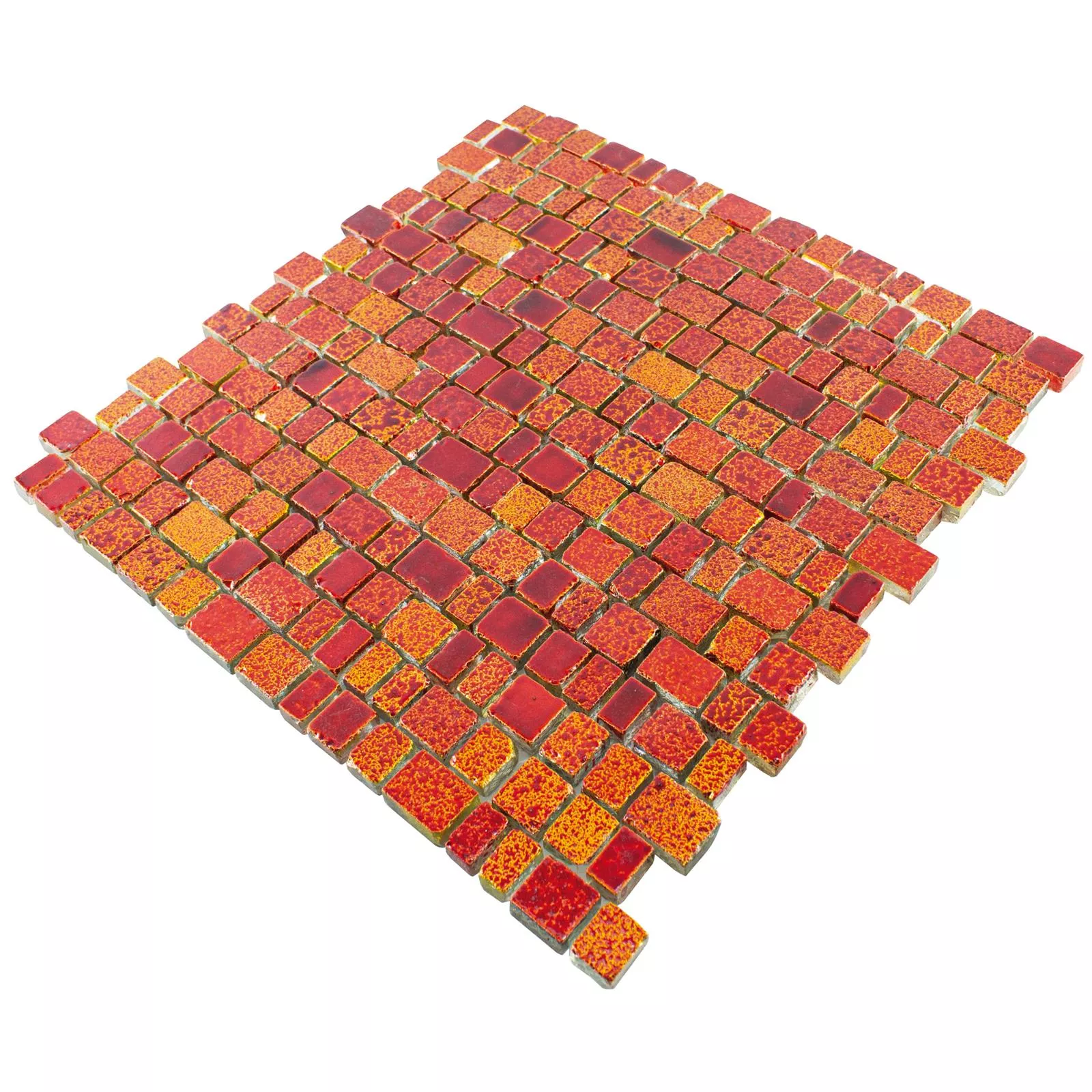 Cristal Azulejos De Mosaico Economy Rojo Amarillo