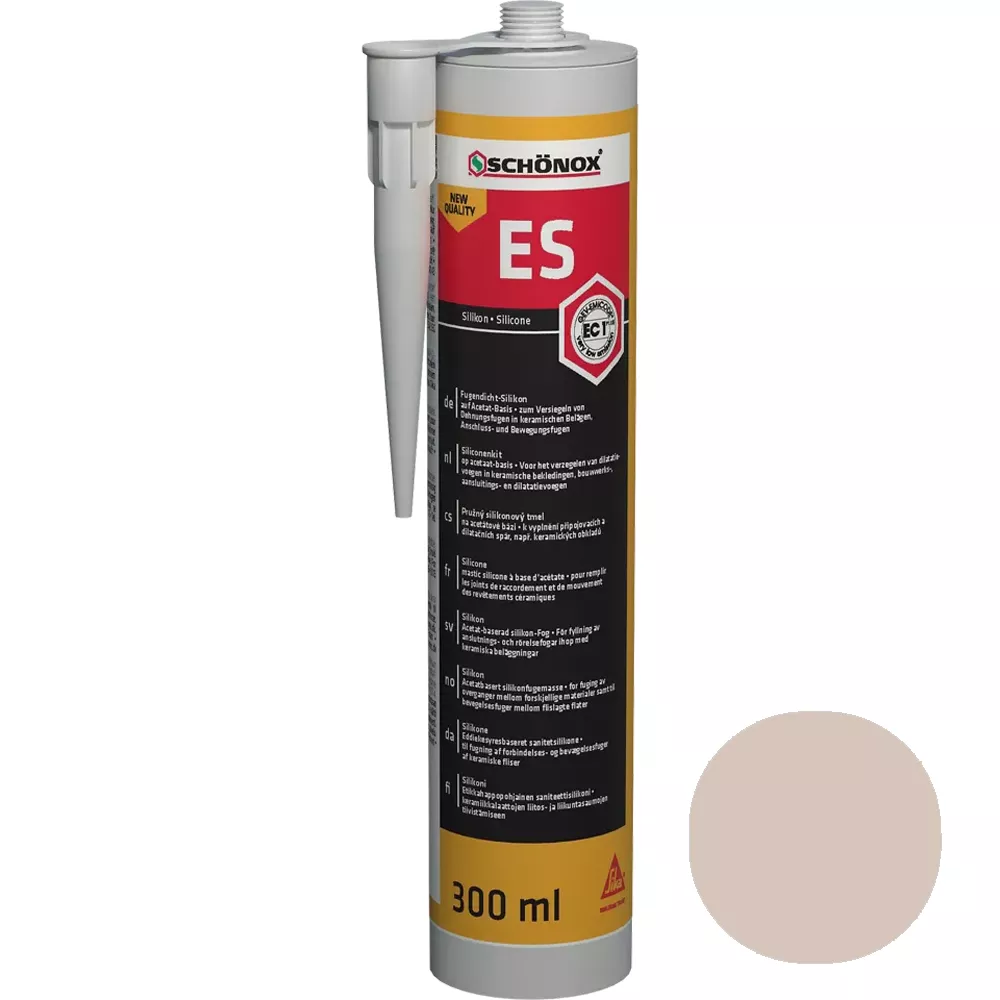 Silicona selladora de juntas Schönox ES Bahama beige (300ml)
