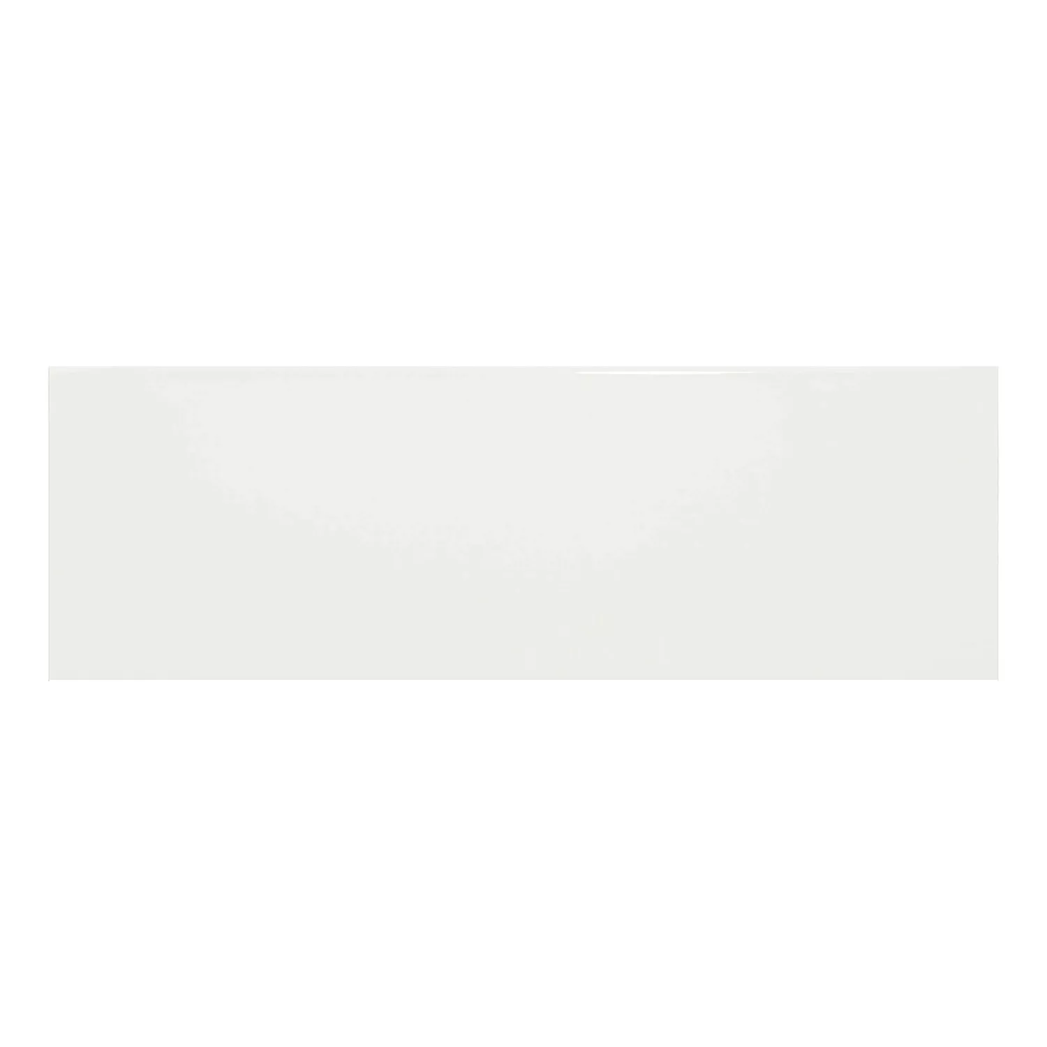Azulejo de metro Blanco Brillante 10x30 cm Sin Faceta Candy Blanco