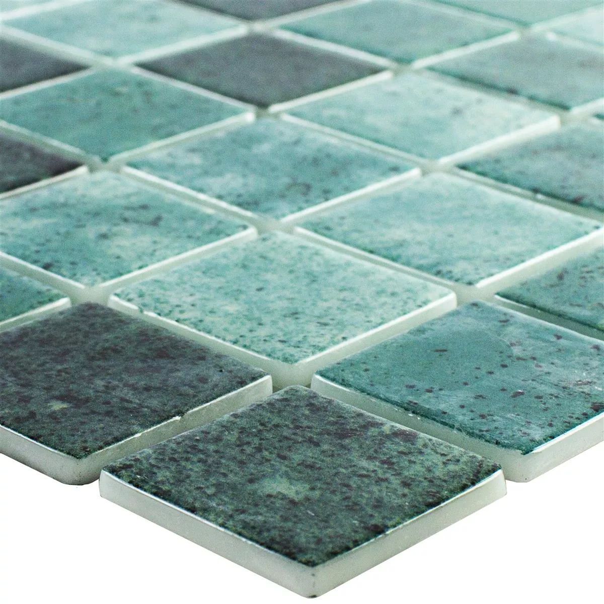 Vidrio Piscina Mosaico Baltic Verde 38x38mm